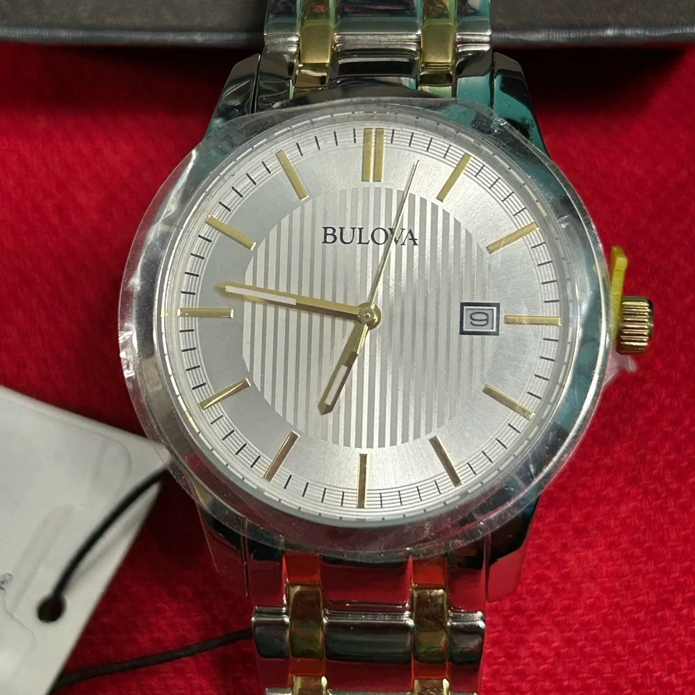 Bulova Men's Two-Tone Classic Stainless Steel Watch -‎ 98B263 New With Tags